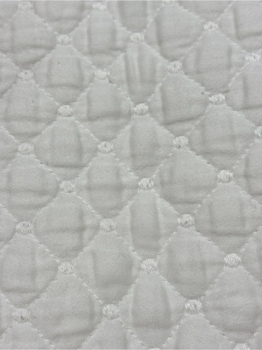 Charter Club Damask King Pillow Shams White Cotton Quilted Set of 3 40x24